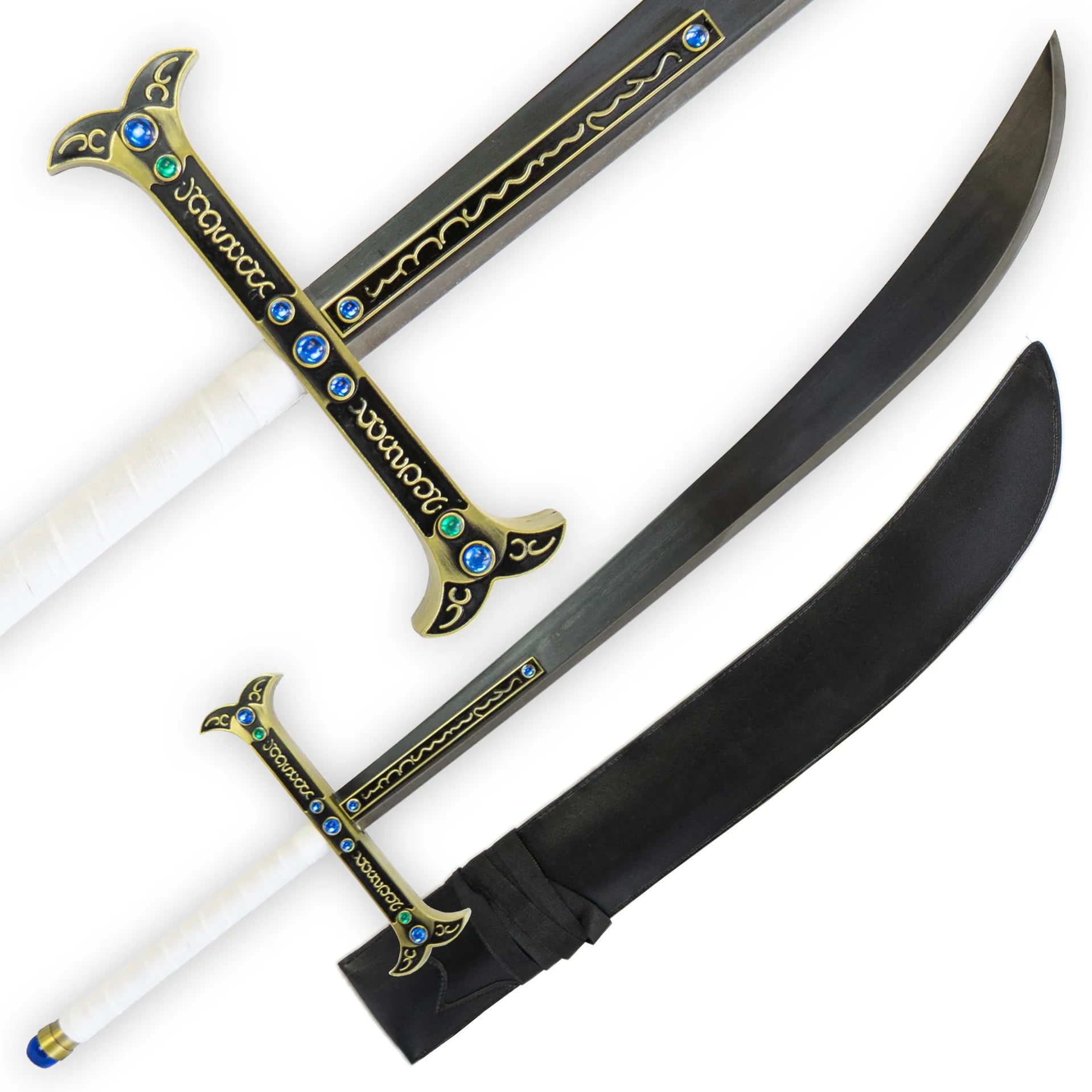 ⚔️ Dracule Mihawk’s Yoru | One Piece Legendary Black Sword Replica