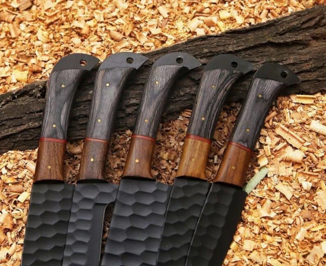 Hand Made Damascus Steel Chef Knife Set, Kitchen Knives