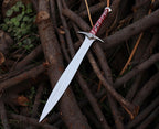 22inch Custom Handmade Stainless Steel Sword With Metal Casted Guard Pommel And Wood Handle