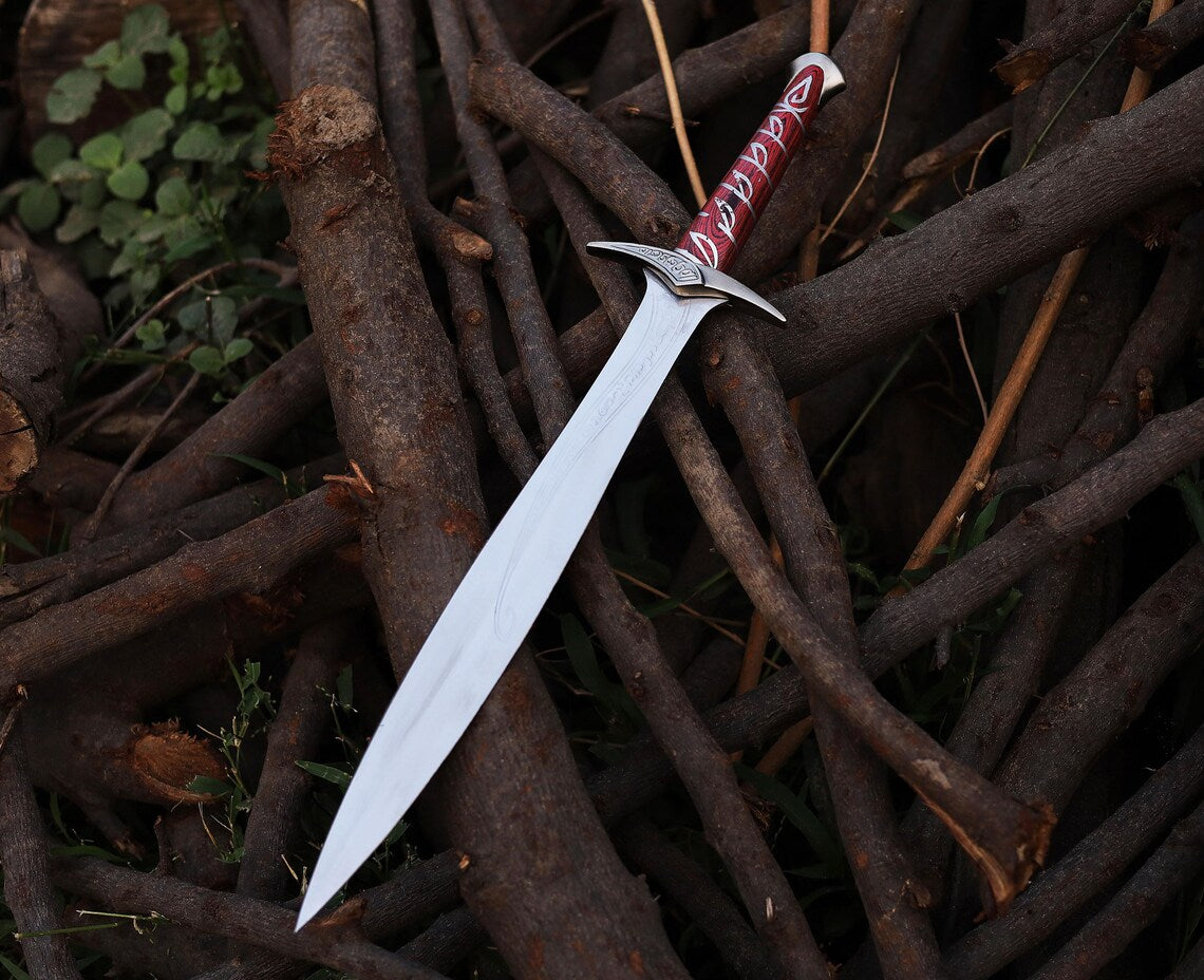 22inch Custom Handmade Stainless Steel Sword With Metal Casted Guard Pommel And Wood Handle