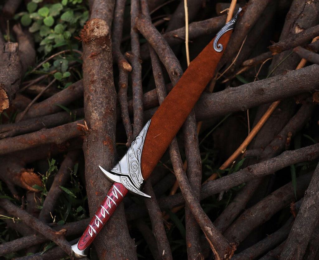 22inch Custom Handmade Stainless Steel Sword With Metal Casted Guard Pommel And Wood Handle