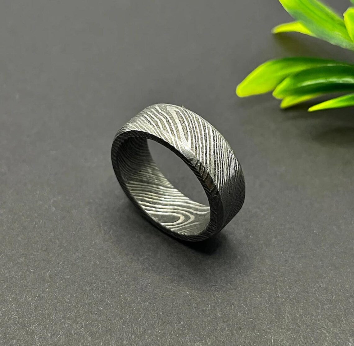 Handmade Damascus Steel Ring