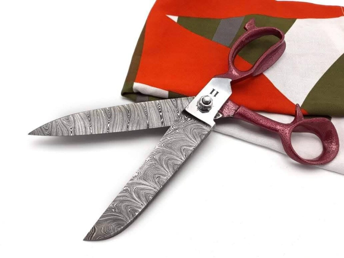 Handmade Damascus Tailoring Scissors