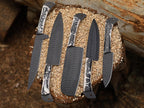 Handmade Carbon Steel Chef Set Set, 5pcs Chef Set
