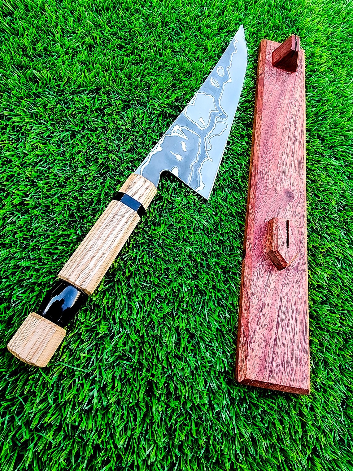 Custom made Handmade Cu-Mai Chef Knife