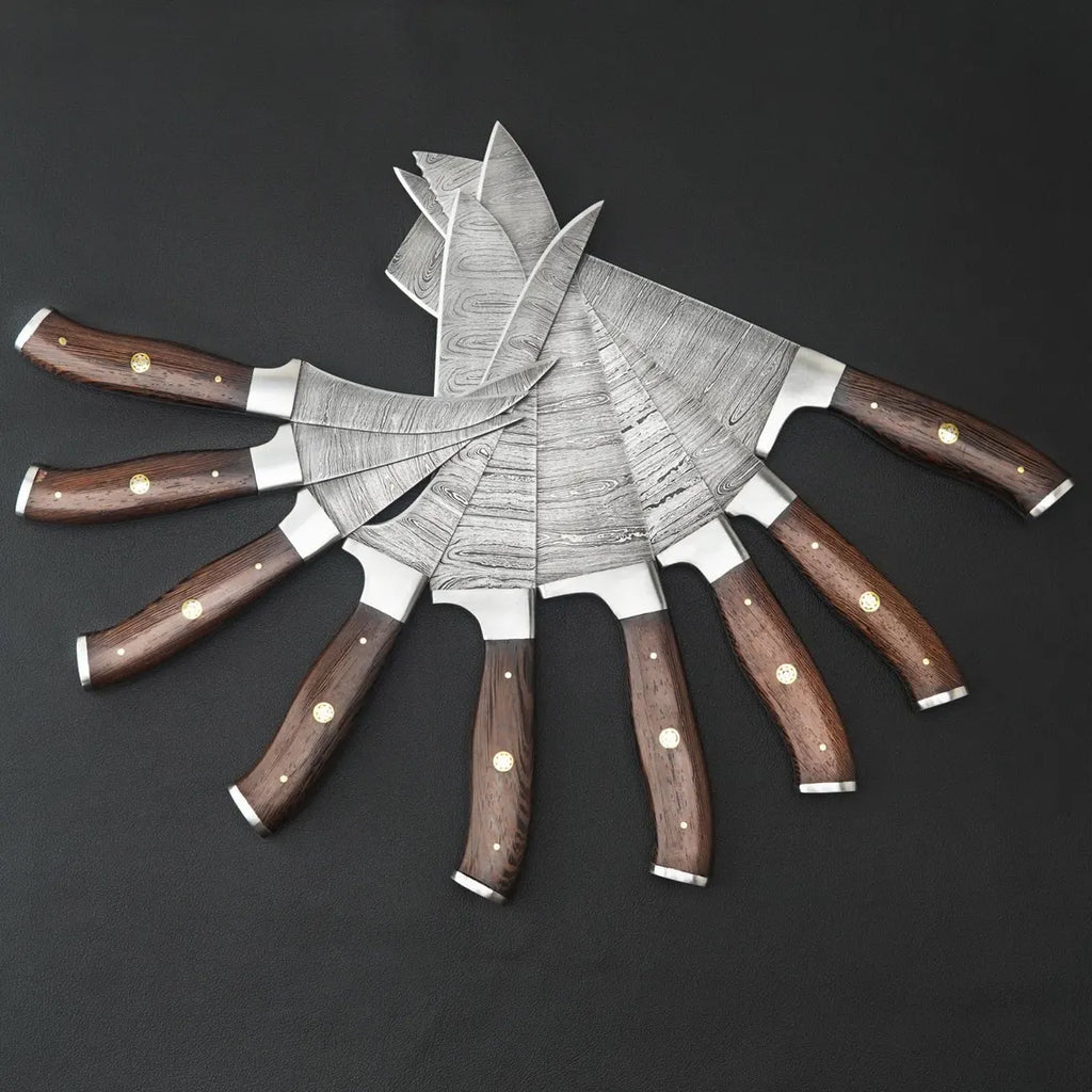 Luxury 9 pieces Damascus Knife Set for Kitchen, Gift