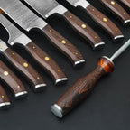 Luxury 9 pieces Damascus Knife Set for Kitchen, Gift