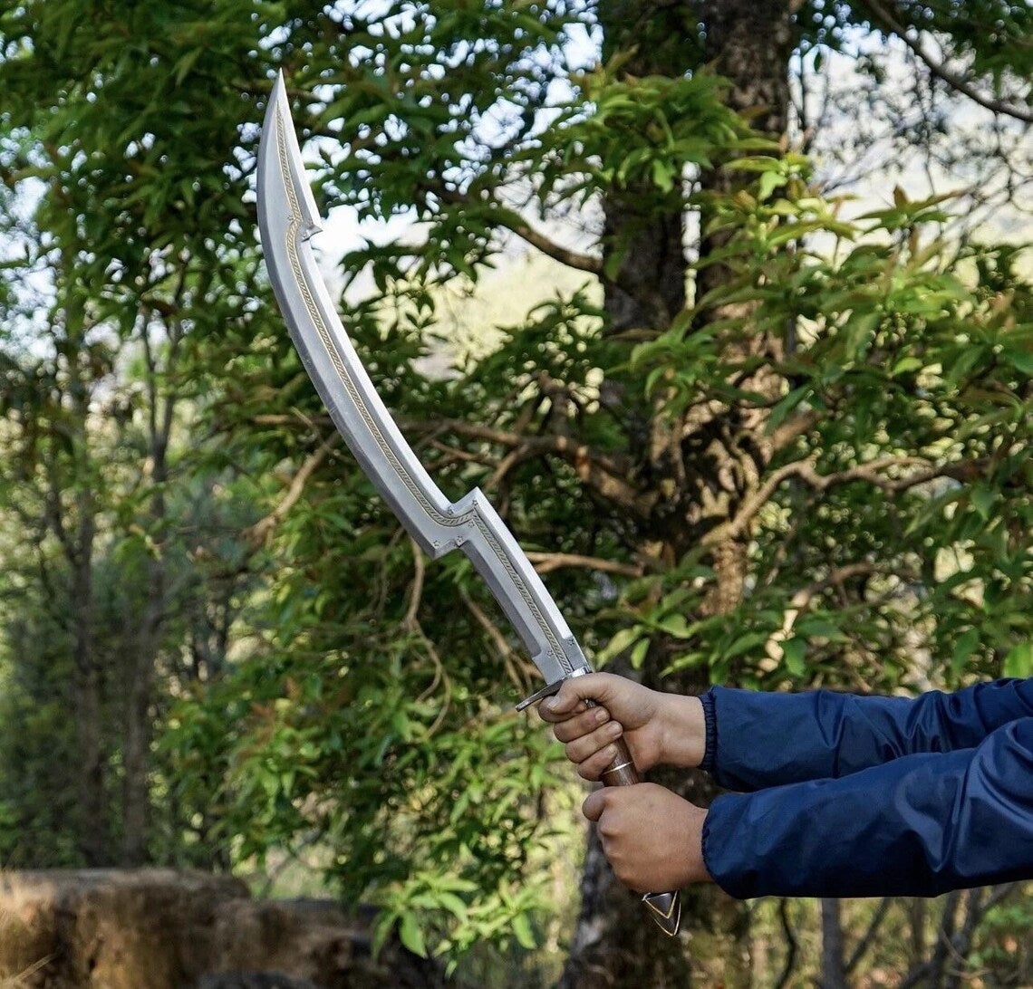 Custom Handmade Carbon Steel Blade Egyptian Khopesh Sword