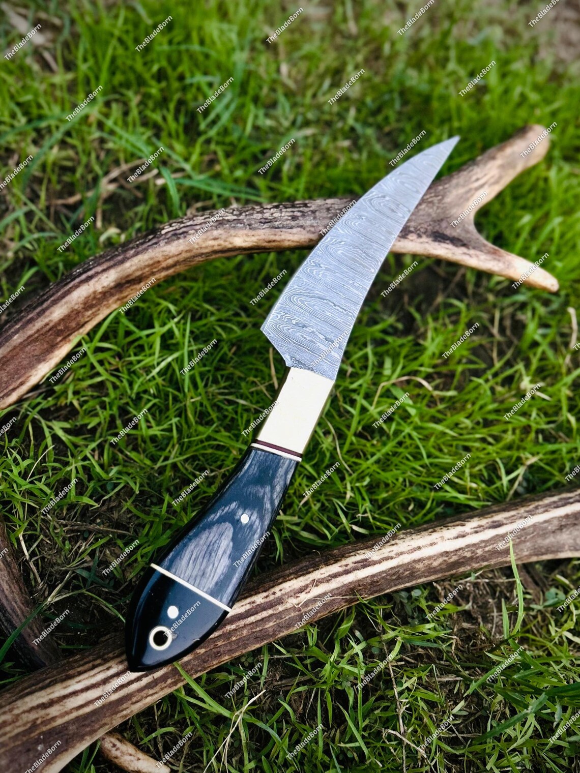 Custom Hand Forged Damascus Chef Knife Set