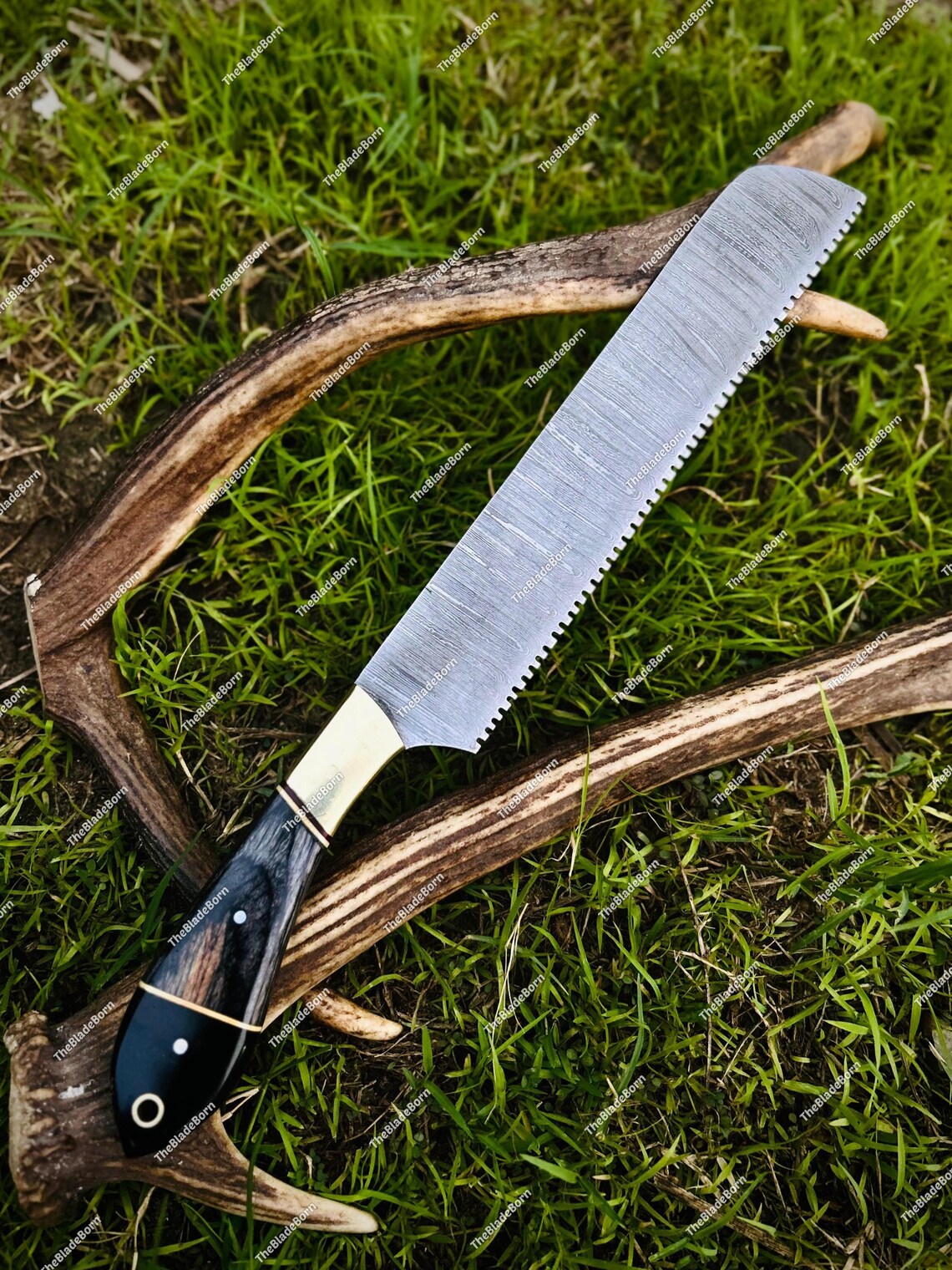 Custom Hand Forged Damascus Chef Knife Set