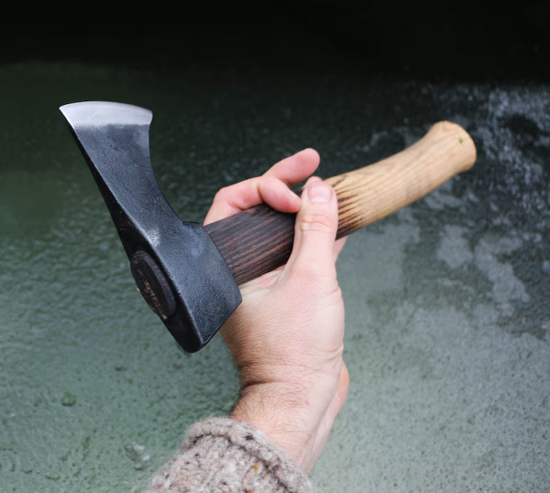 BUSHCRAFT AXE - VLAD Fully Functional and Forged drom one piece