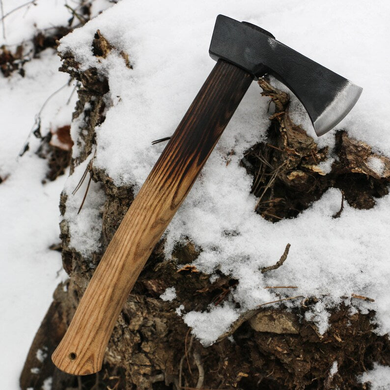 BUSHCRAFT AXE - VLAD Fully Functional and Forged drom one piece