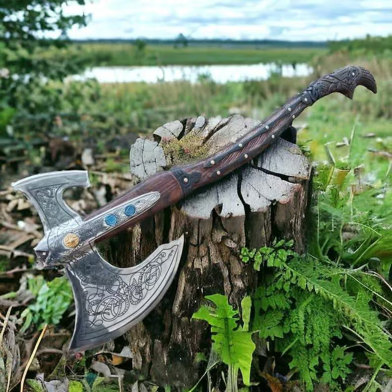 Hand Forged Replica Axe