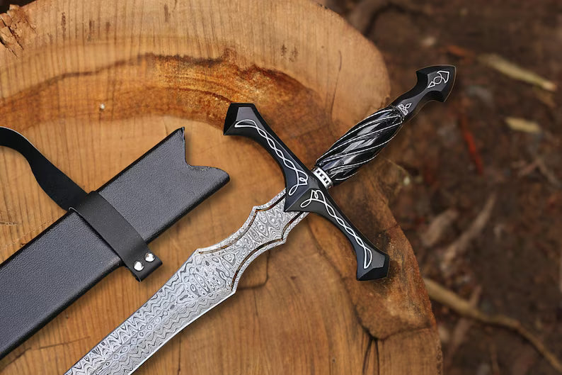 Queen of Swords – Hand Forged Damascus Steel Viking Sword