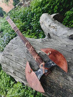 Custom Hand Forged Double Headed Large Berserker Axe