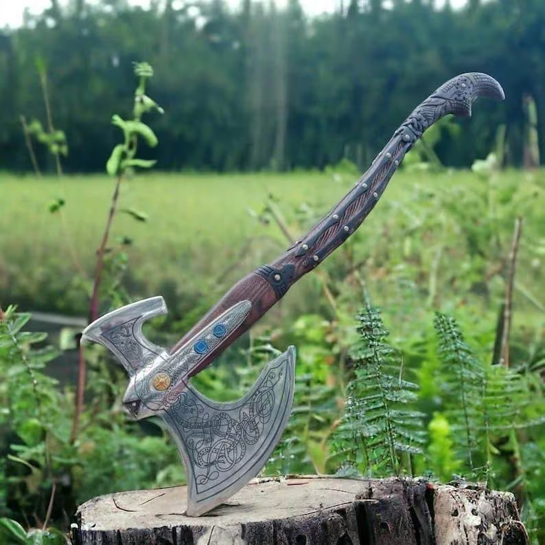 Hand Forged Replica Axe