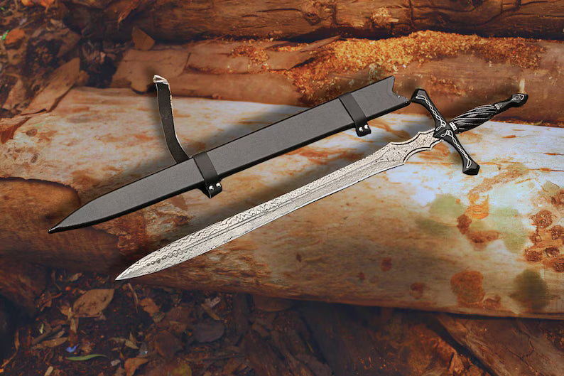Queen of Swords – Hand Forged Damascus Steel Viking Sword