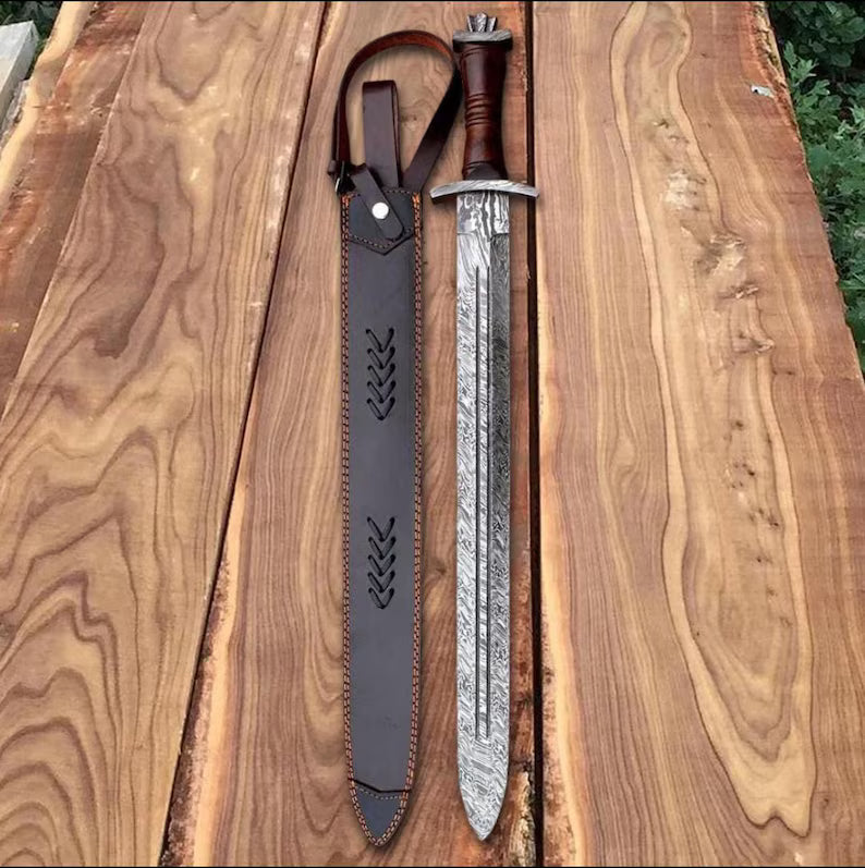 Gladius Sword with Damascus Blade